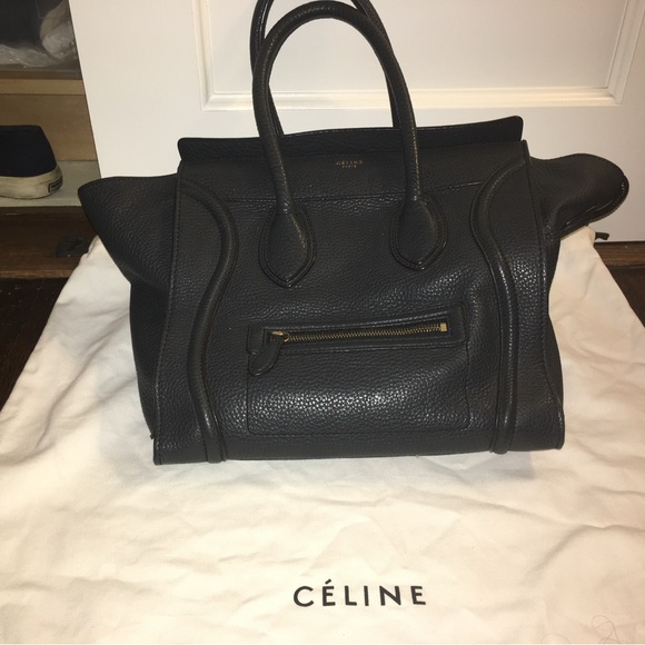 Celine Large Luggage Bag Pebbled Leather - Picture 6 of 7